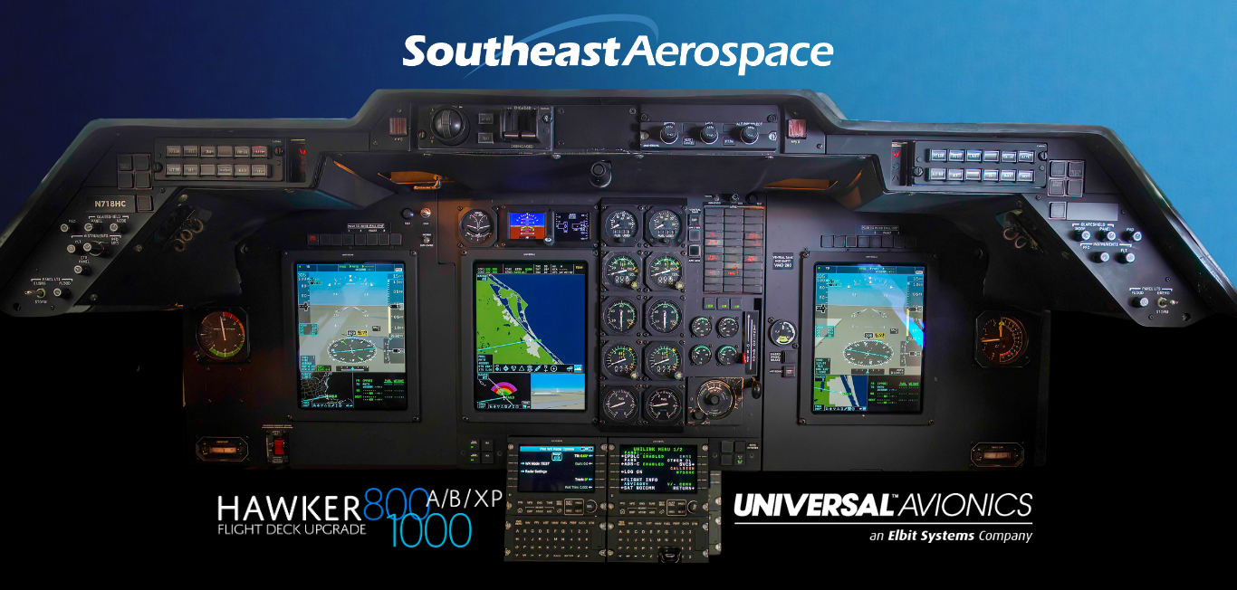 Southeast Aerospace announces new STC to upgrade Hawker 800 Series with InSight Integrated