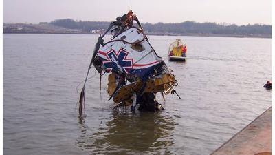 helicopter crash wreck