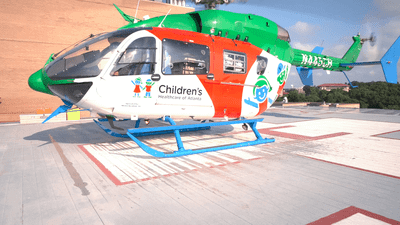 Childrens HOspital helicopter EC145e