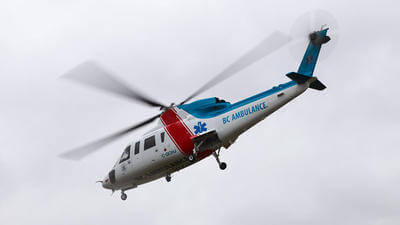 BC ambulance helicopter