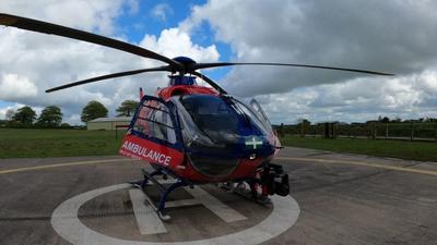 Devon Air Ambulance Helicopter