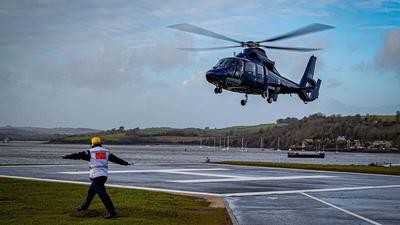 Royal Navy helicopter pad