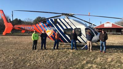 Care Flite Bell helicopter