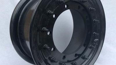 All-composite helicopter wheel