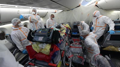 COVID19 Patient Intensive Care Paris Evacuation