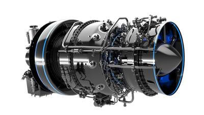 helicopter engine 3D