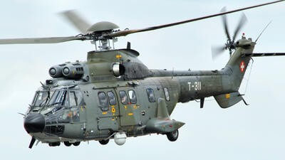Swiss Armed Forces Super Puma helicopter