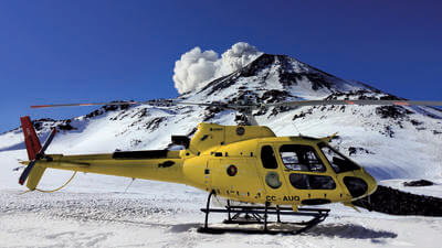 Ecocopter Chile volcanos