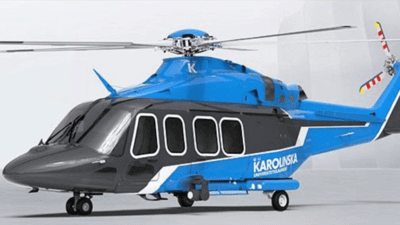 Karolinska Hospital helicopter