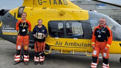 TAAS helicopter blood transfusion