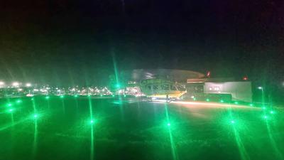 Peterborough helipad night