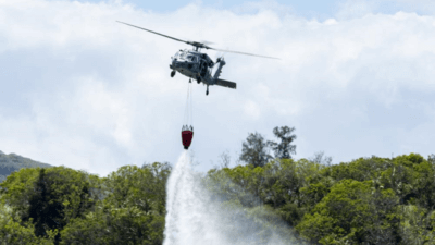 Aerial firefighting training Guam