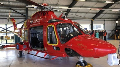 Cornwall Air Ambulance helicopter