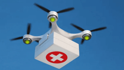Emergency drone image