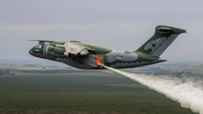 Embraer firefighting test