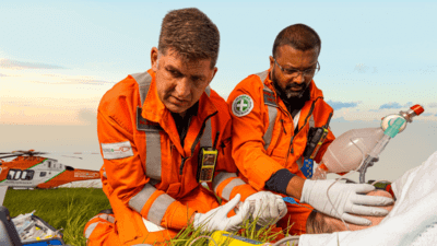 Magpas Air Ambulance using new intubation equipment