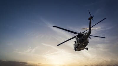 Air ambulance helicopter