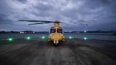 DSAA on helipad at Henstridge