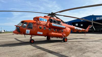 WFP orange helicopters DRC