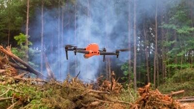 drone wildfire