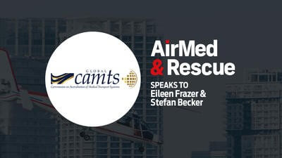 CAMTS Logo in front of helicopter 2