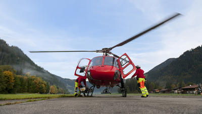 Image of air ambulance in action