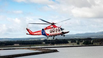Ambulance Victoria helicopter