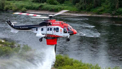 Recoil Aerospace firefighting system with Precision helicopter