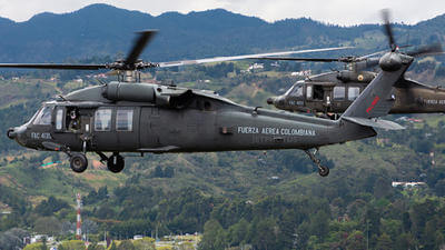 Image of Black Hawk helicopter in Colombia