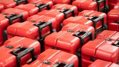 Image of red Fotokite pelican cases