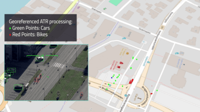Map of georeferenced ATR processing