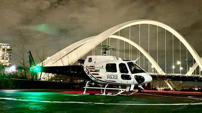 Washington DC police helicopter