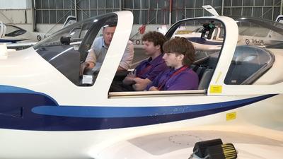 Image of students in pilot training at Air and Space Institute