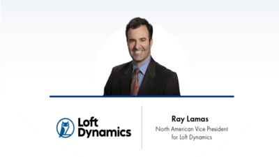 Header image of new Loft Dynamics Vice President - Ray Lamas