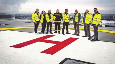 HELP Appeal funds upgrade to Glasgow hospital helipad