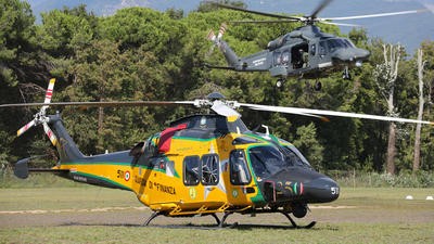 Yellow and green helicopter