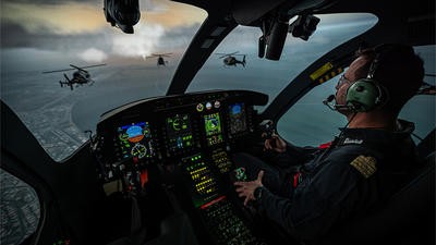 Helicopter cockpit
