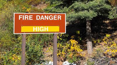 Fire danger California