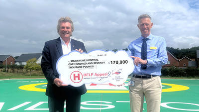 Maidstone Hospital helipad reopens after major upgrade funded by HELP Appeal
