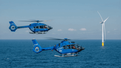 Two KN Helicopters' aircraft