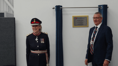 Military lady getting reward