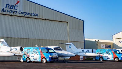 Planes parked outside NAC headquarters