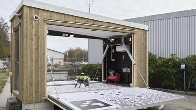 Everdrone new drone launch site in Borås, Sweden