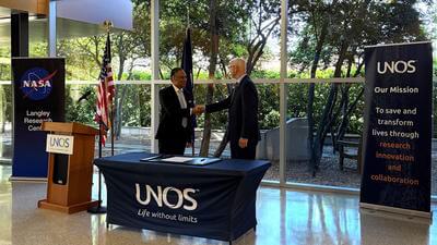 UNOS Nasa drone agreement