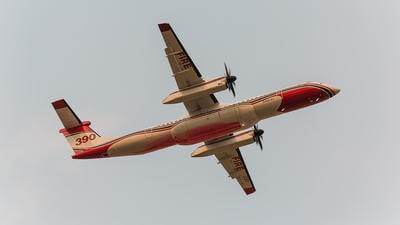 Plane mid air