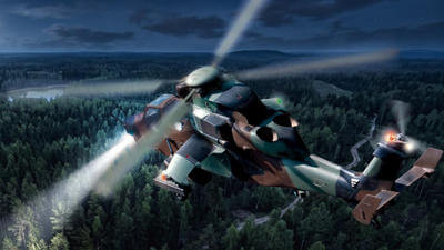 Thales 360° helicopter light boosts night rescue visibility