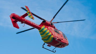 Helicopter mid-flight