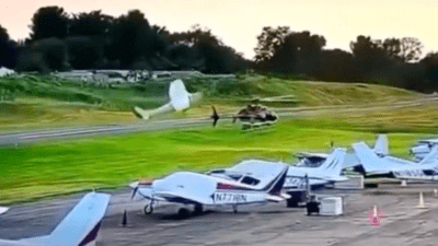 Cessna 150 crashes into a police Bell 407 