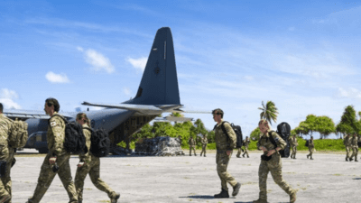 New Zealand Defence Force arrives in Cook Islands 