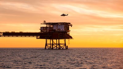 Offshore helicopter rescue